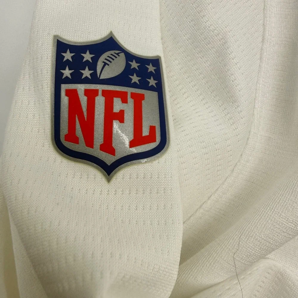 Nike Polo Shirt Mens XL White Las Vegas Raiders NFL Onfield Dri-FIT Long Sleeve